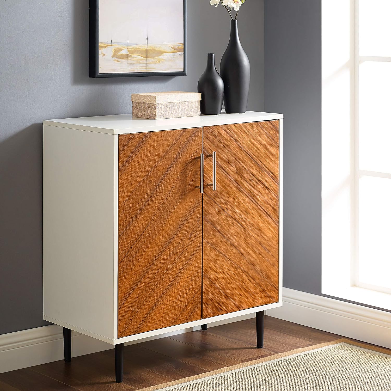 White 2 Door Accent Cabinet E72469
