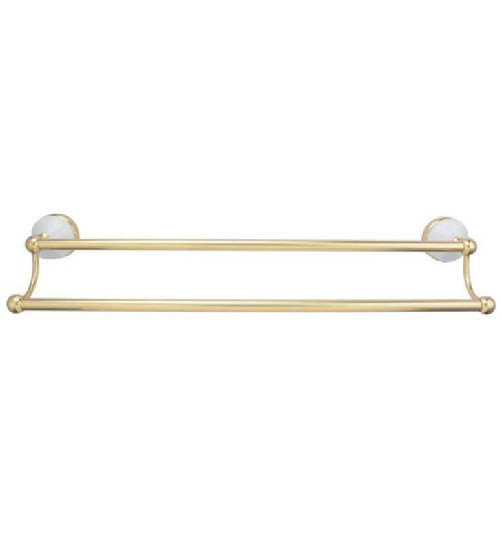 Brushed Nickel Wall Mount Double Towel Bar M1457