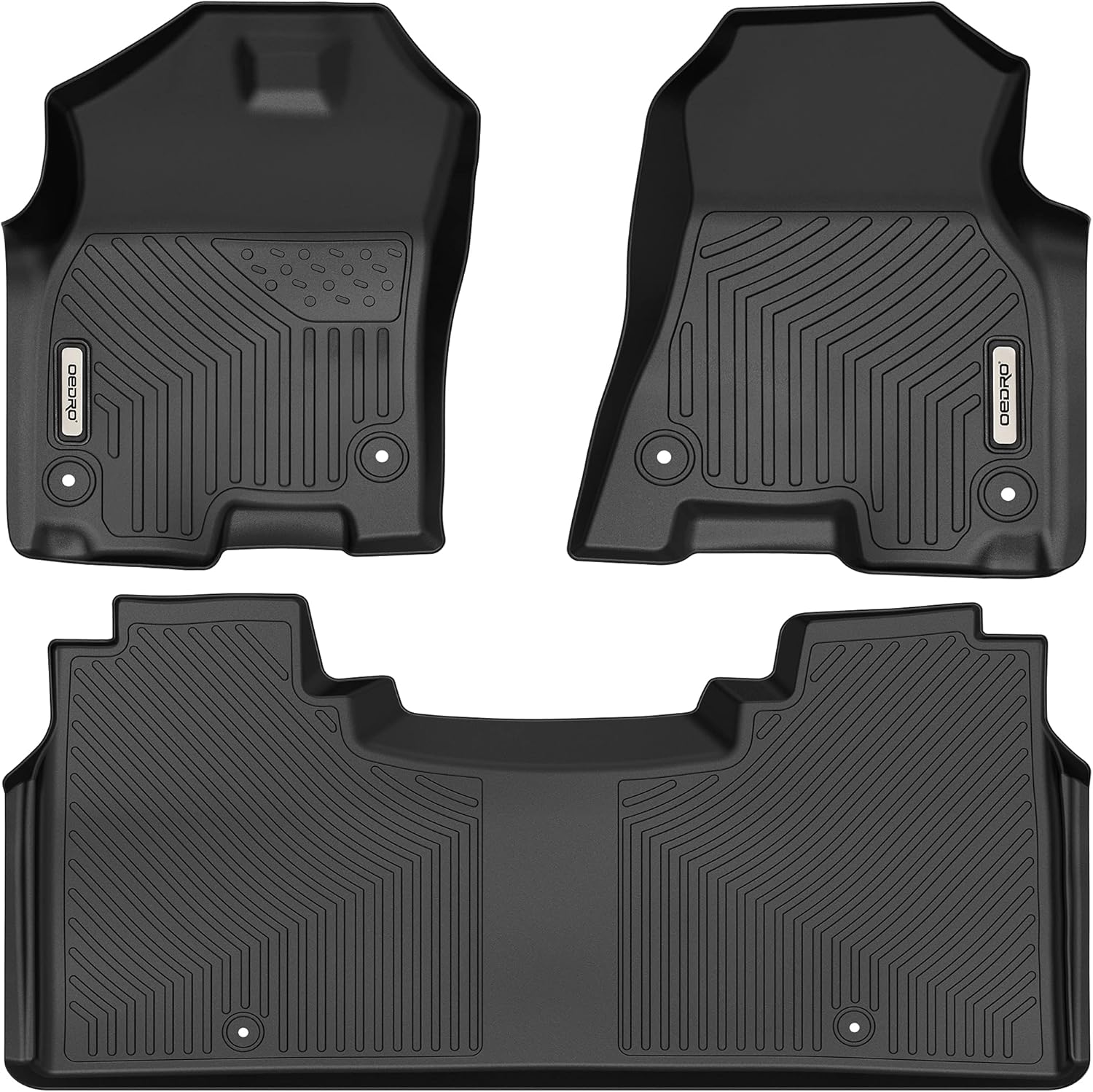 Black TPE Floor Mats for Dodge Ram 1500 Crew Cab P906482