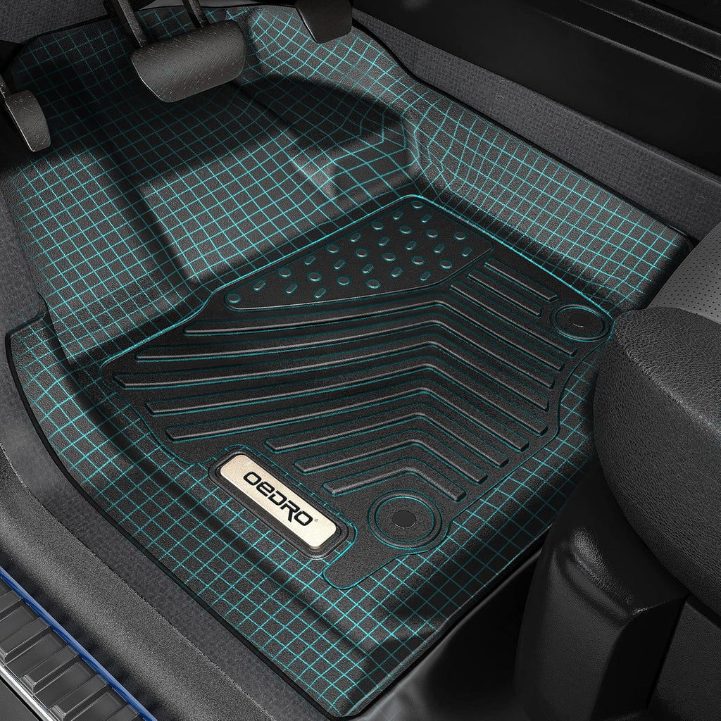 Black TPE Floor Mats for Dodge Ram 1500 Crew Cab P906482