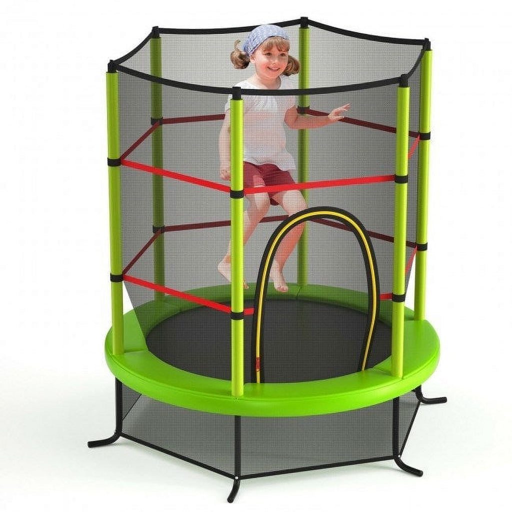 55 inch Kids Trampoline with Enclosure Net O2220