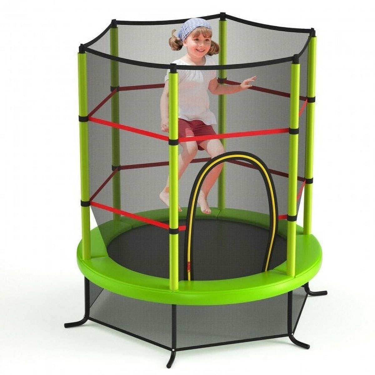 55 inch Kids Trampoline with Enclosure Net O2220