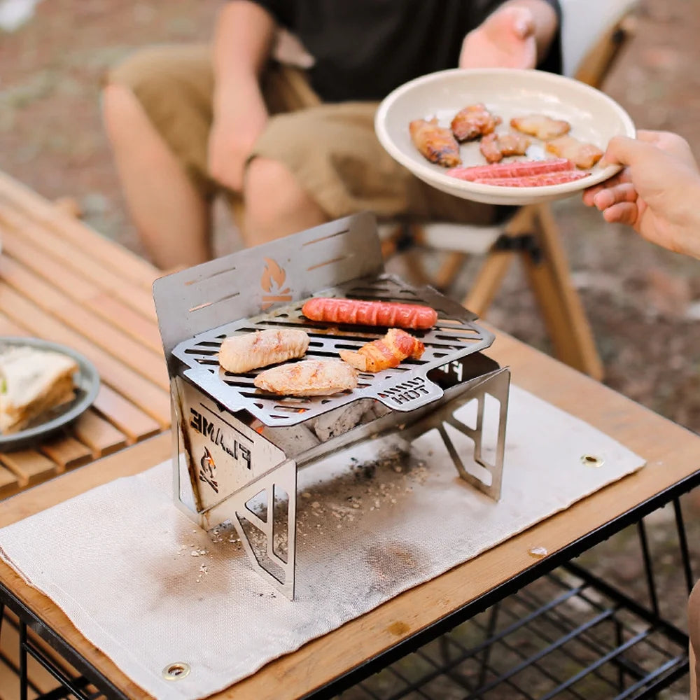 Camping Detachable Portable Stainless Steel Furnace C3807