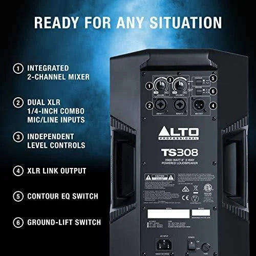 8x22 2-Way Powered Loudspeaker Q7065