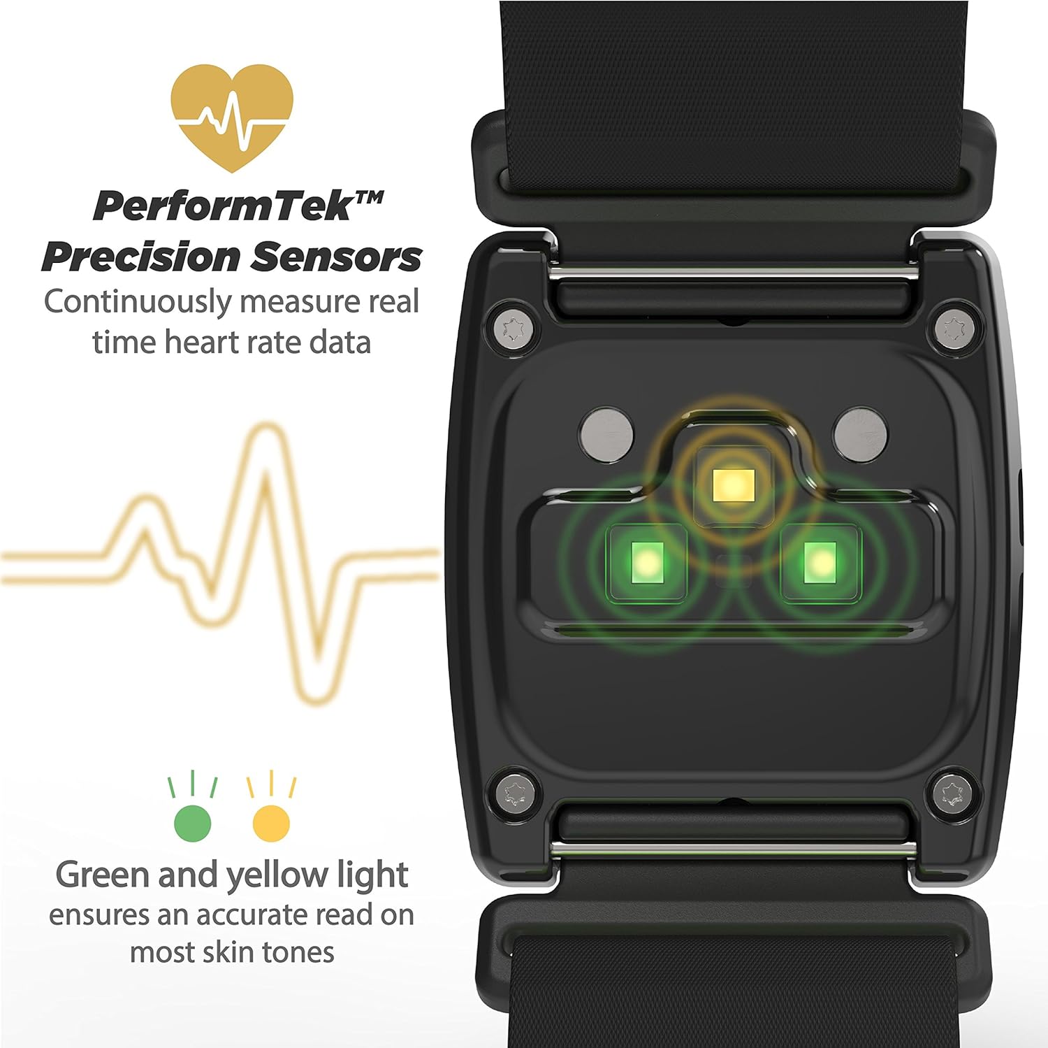 Waterproof Armband Heart Rate Monitor with Dual Band ANT+ and BLE Bluetooth Smart N247