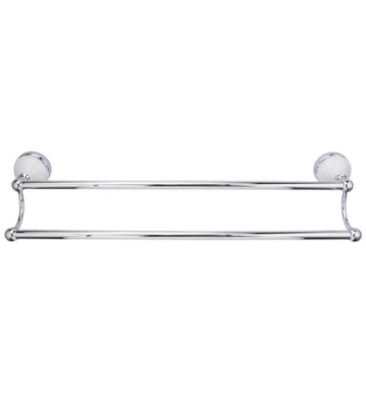 Brushed Nickel Wall Mount Double Towel Bar M1457