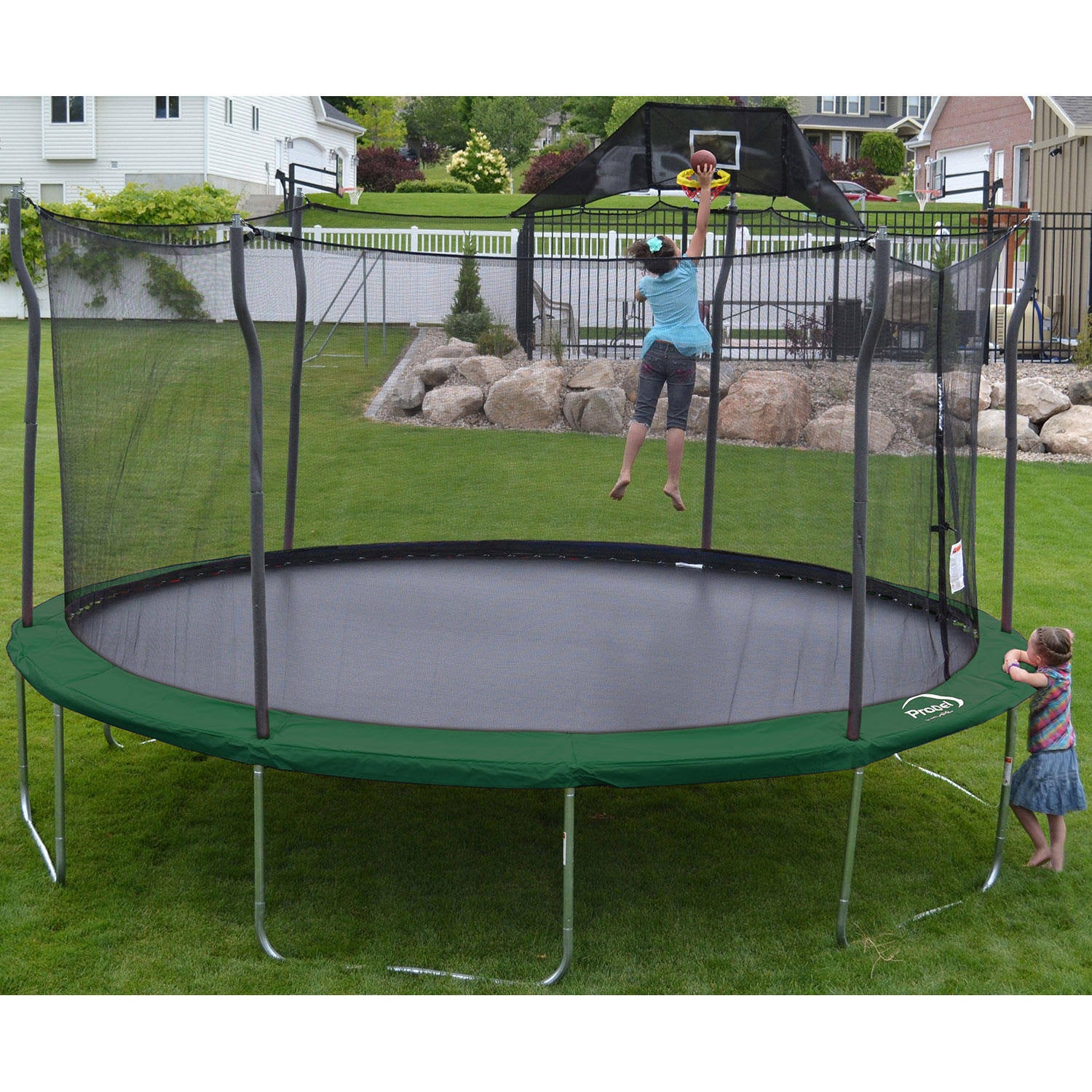15 ft Round Trampoline with Safety Enclosure R220