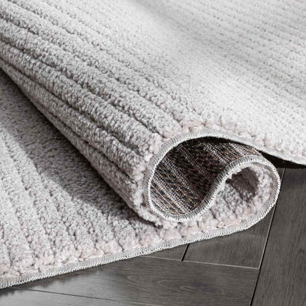 Ivory Stripes Geometric Runner Rug 2x7 F6726
