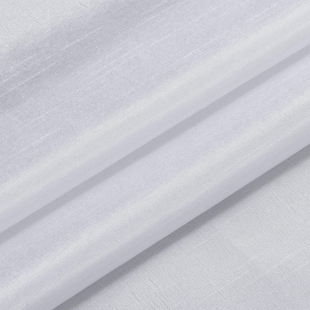 White 2 Panel Faux Silk Solid Curtain Drapes with Bronze Grommet 108" x 63" L M4163