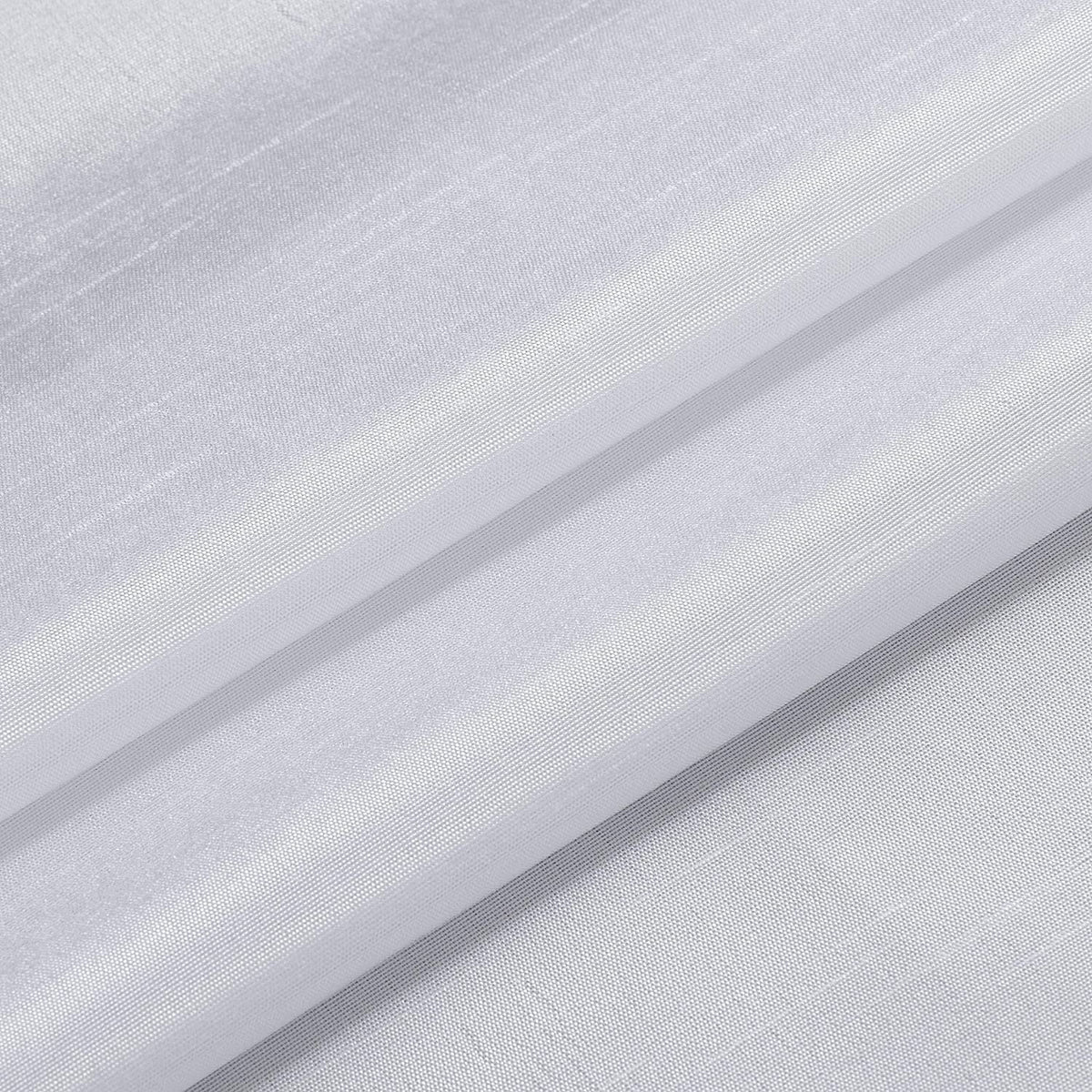 White 2 Panel Faux Silk Solid Curtain Drapes with Bronze Grommet 108" x 63" L M4163