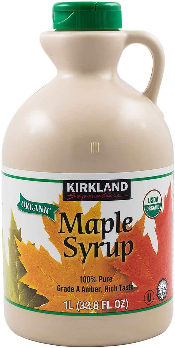 Organic Gluten Free Pure Grade A Amber Rich Maple Syrup - 1 L (33.8 oz) P106