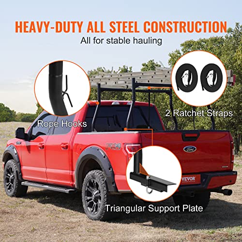 71in Aluminum Truck Rack with 8 Non-Drilling C-Clamps T6623