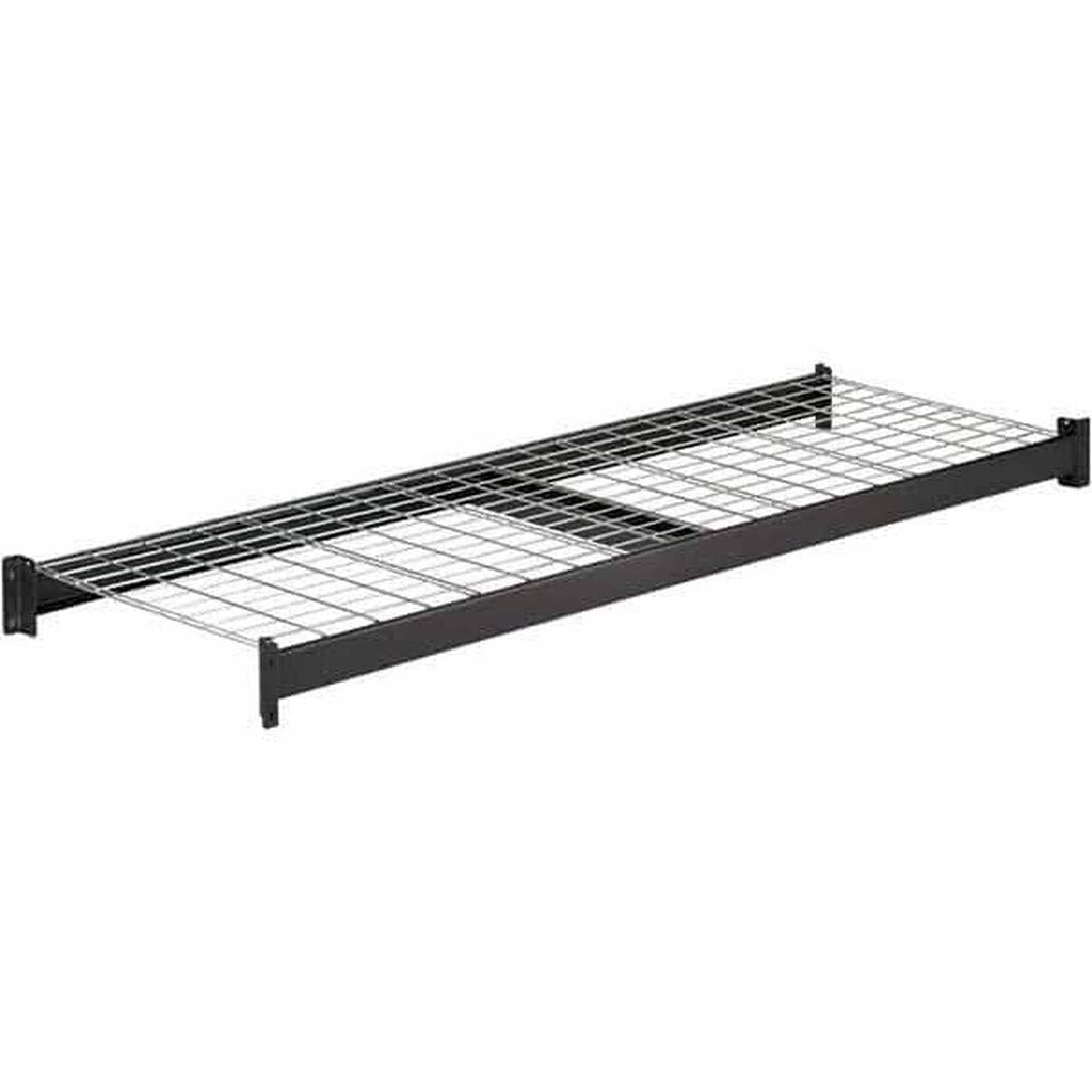 Black Steel Add-On Wire Deck Shelving H859