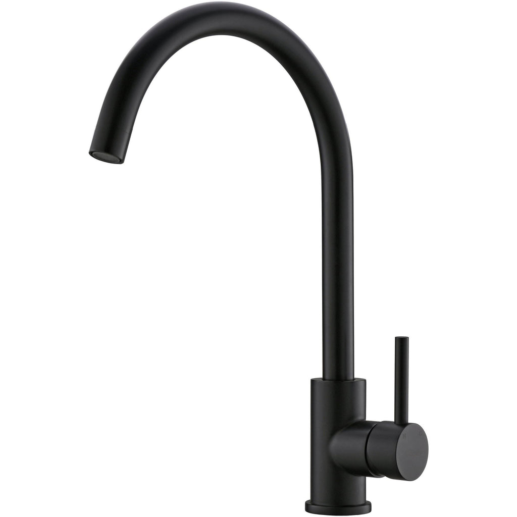 Matte Black Round Single Hole Bar Faucet B89736