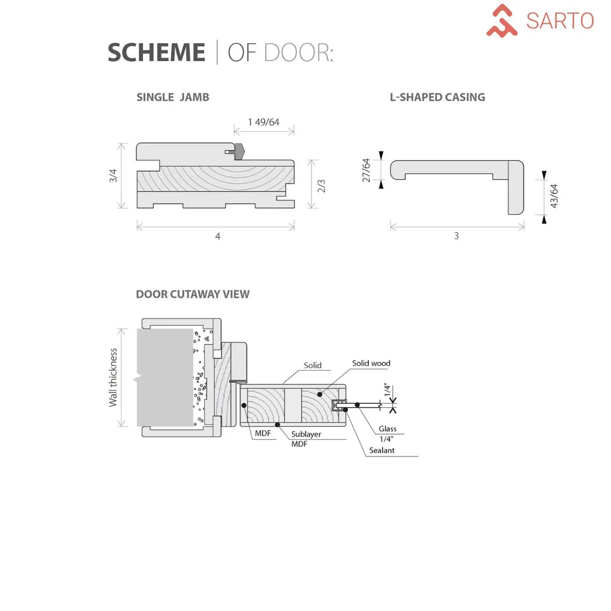 Solid French Double Doors 36 x 80 inches with Frosted Glass Z6531