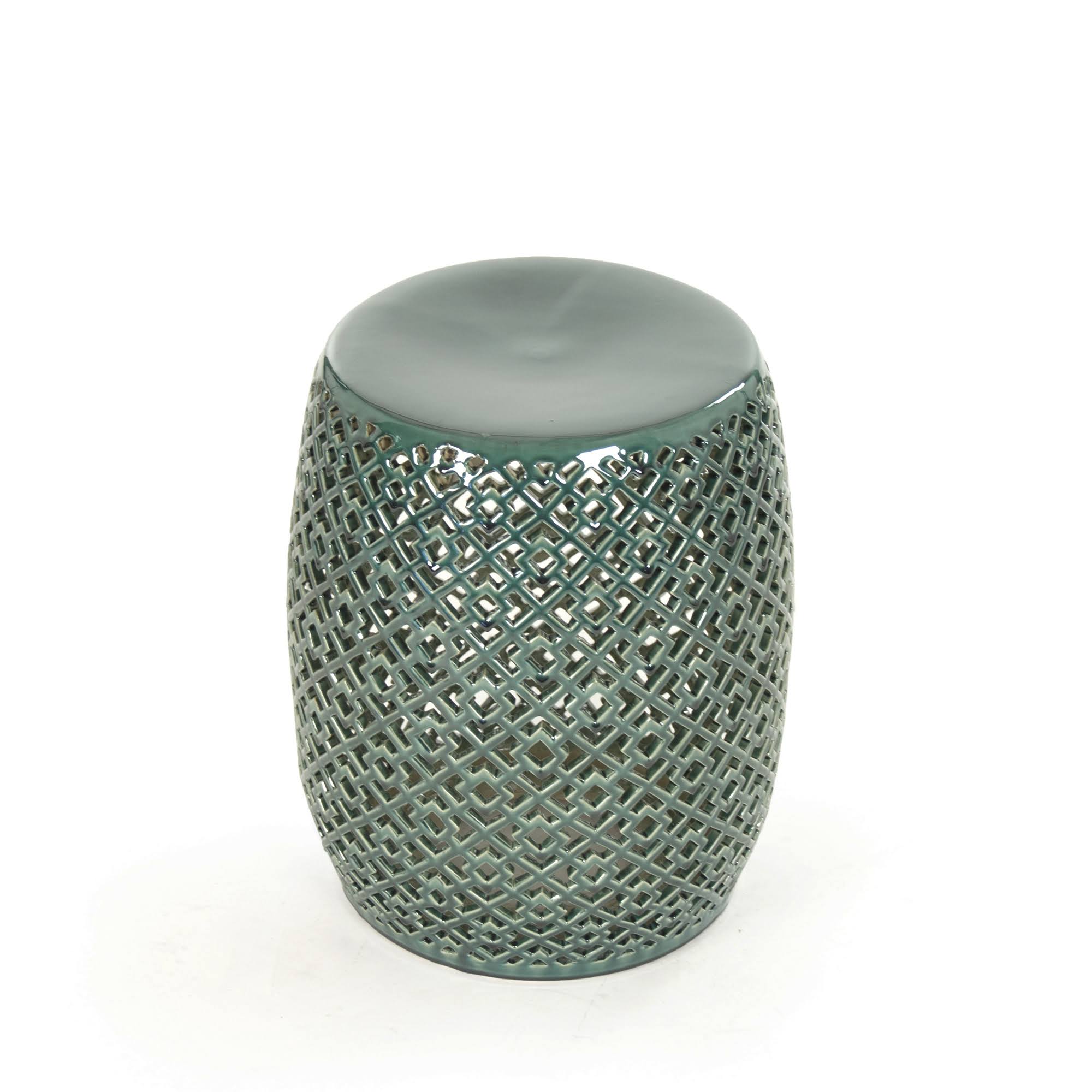 Teal Garden Stool L104