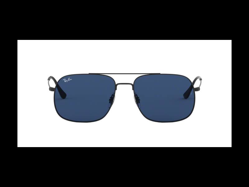 Rubber Black Dark Blue Sunglasses V233013