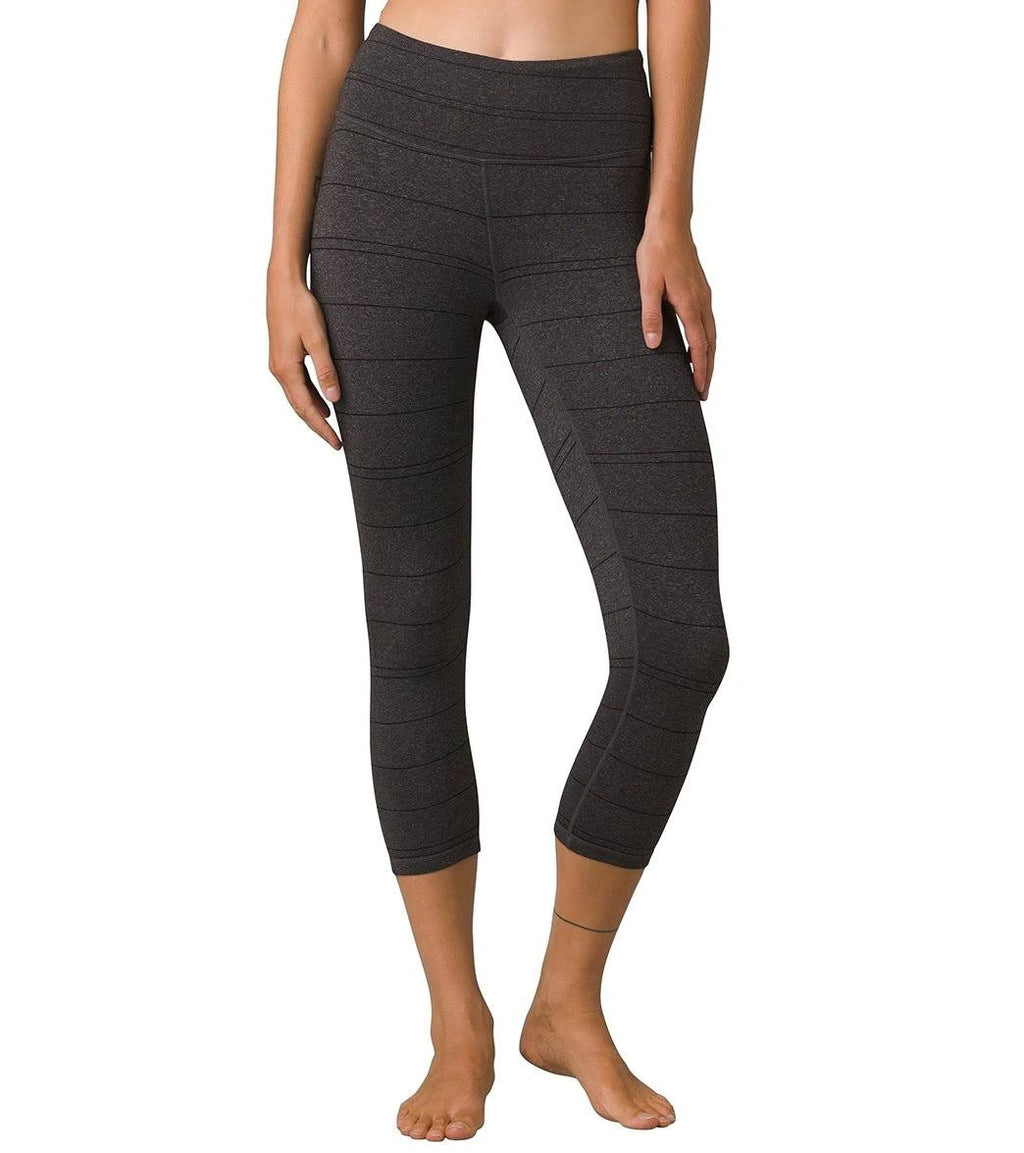 Charcoal Stripe Capri T425