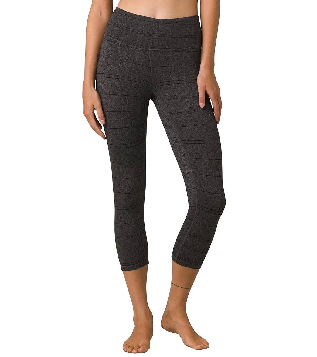 Charcoal Stripe Capri T425