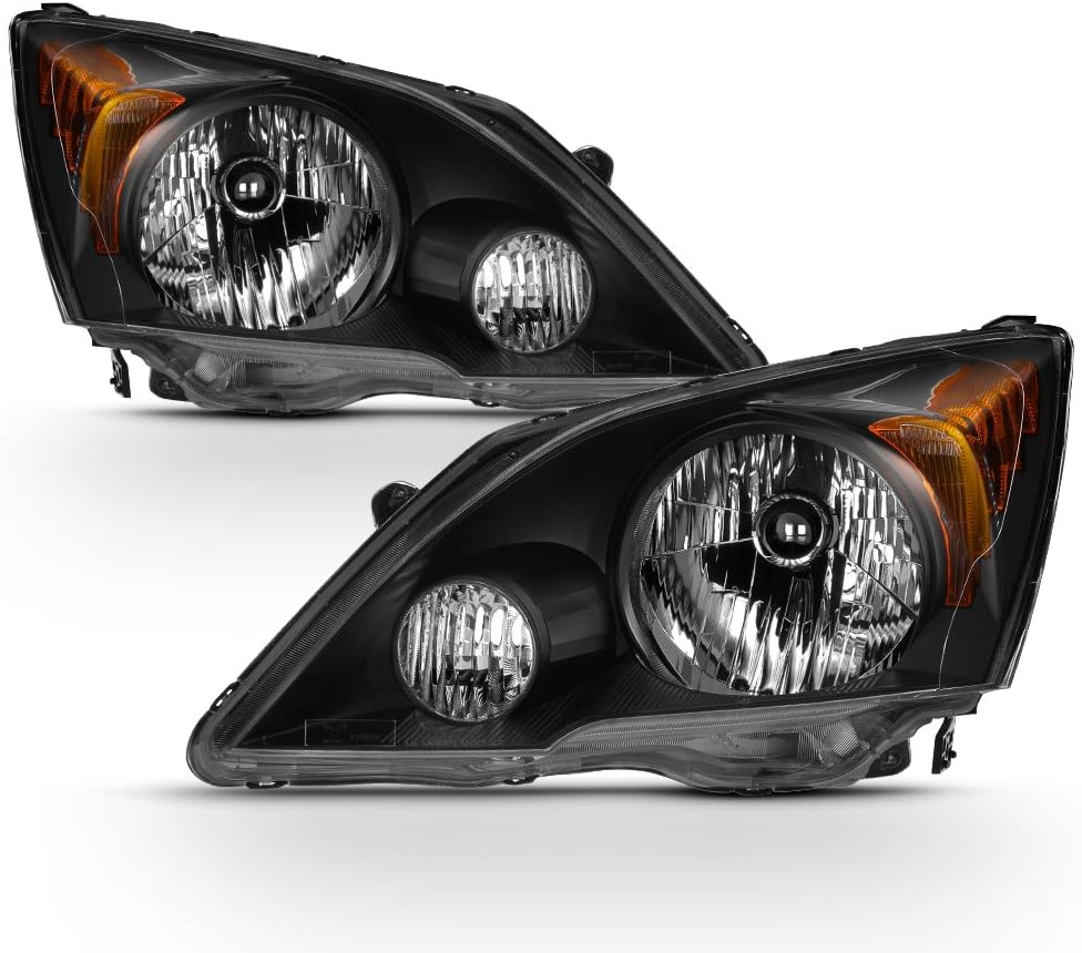 Black Housing Clear Lens Headlights Assembly for Honda CR-V C694