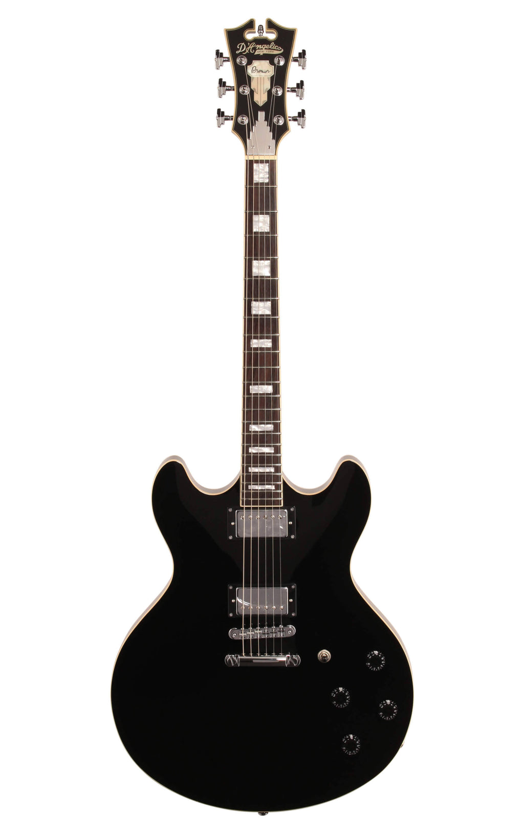 Black Semi-Hollowbody Electric Guitar X544