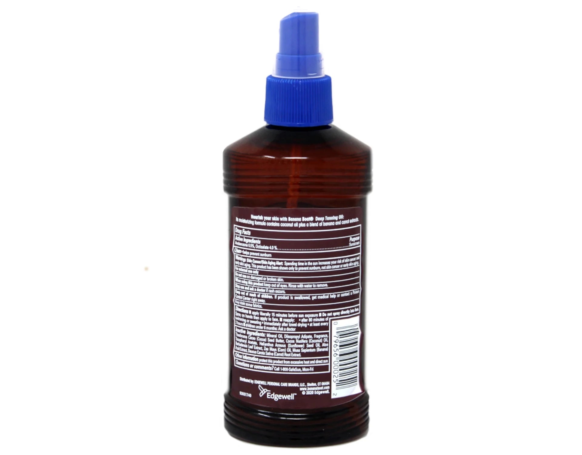 6 Pack Banana Boat Deep Tanning Oil Spray SPF 4, 8 Oz Each G378367