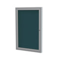 Blue Fabric Bulletin Board with Aluminum Frame R143668