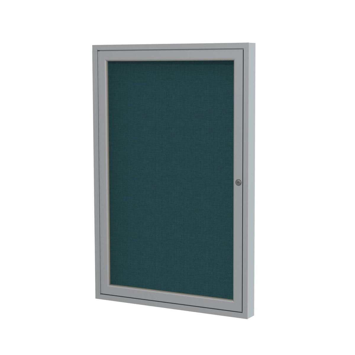 Blue Fabric Bulletin Board with Aluminum Frame R143668