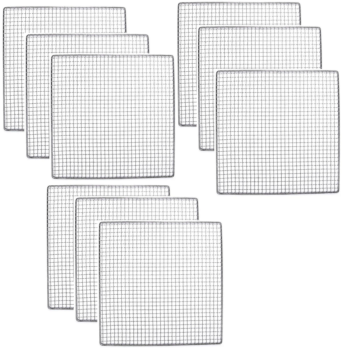 9 Stainless Steel Trays Food Dehydrator Replacement Mesh Screen F7445