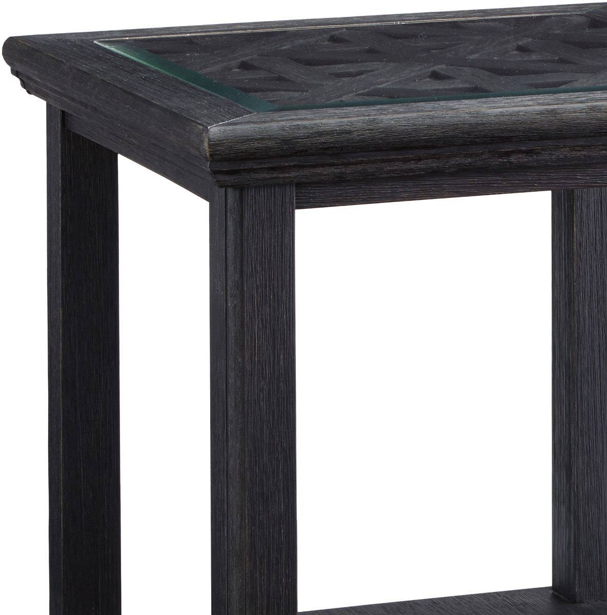 Black Square End Table N9948