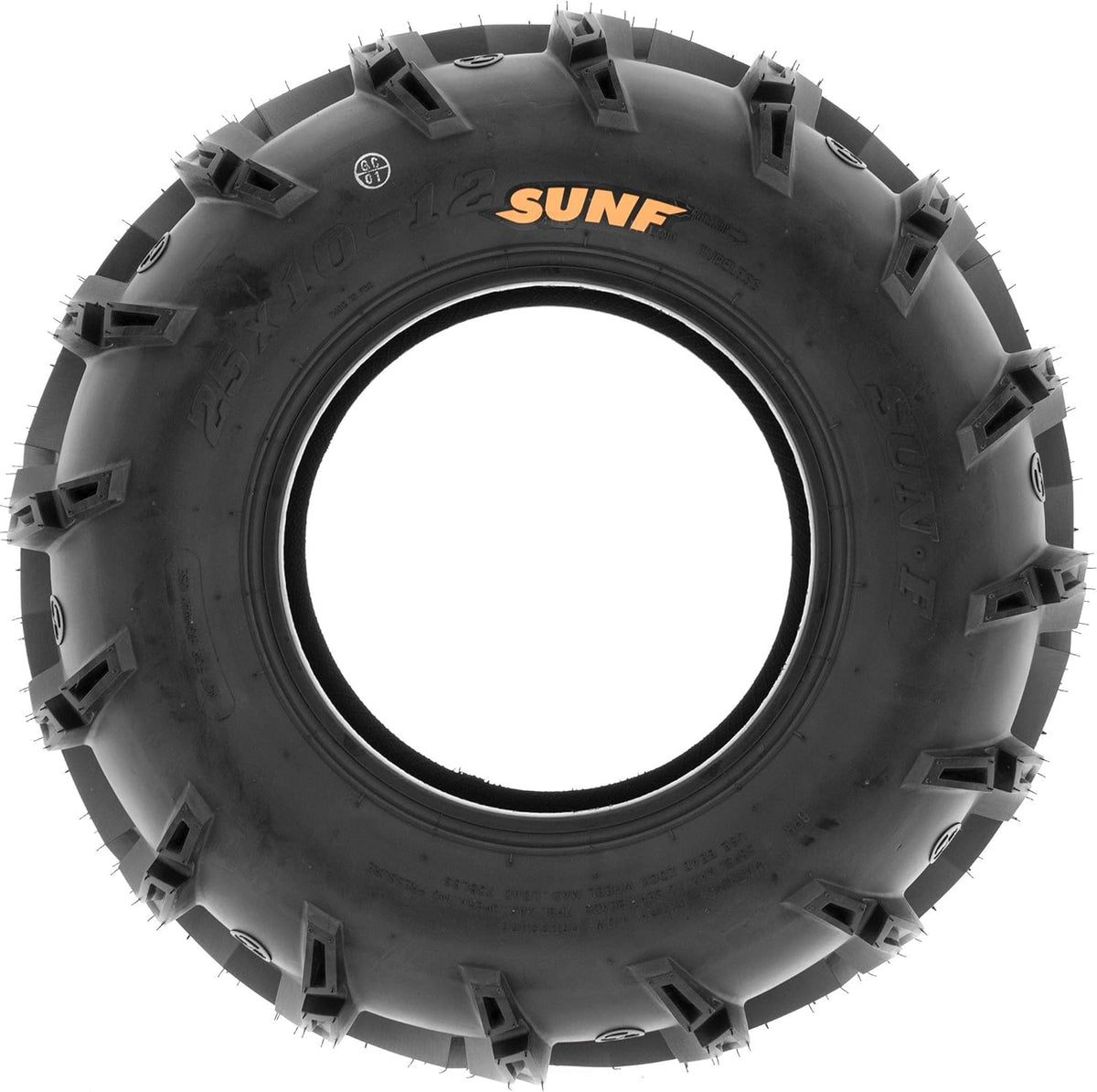 Pair of 2 ATV UTV Deep Mud Terrain Tires, 6 PR, Tubeless O682702