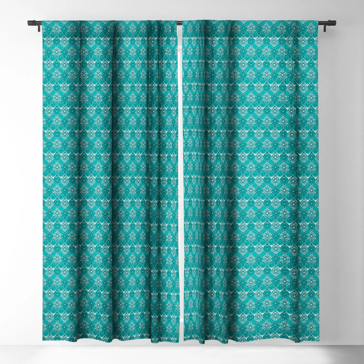 Turquoise Blackout Curtain Single Panel 50" x 96" S2347