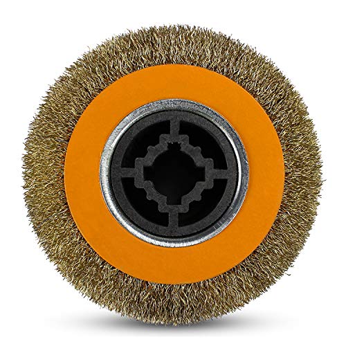 Steel Wire Brush Drum Heavy Rust Remover, 4.5" x 4", Pack of 2 P54628