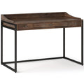 48" Solid Wood Computer Desk in Rustic Aged Brown S44105