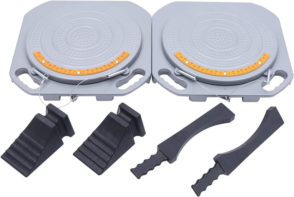 2PCS Front End Wheel Alignment Turn Plates Turntable Tool Z21690