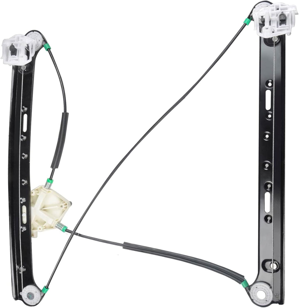 Power Window Regulator without Motor Compatible with BMW X3 2004-2010 Front Passenger Side Pack of 2 Y5767