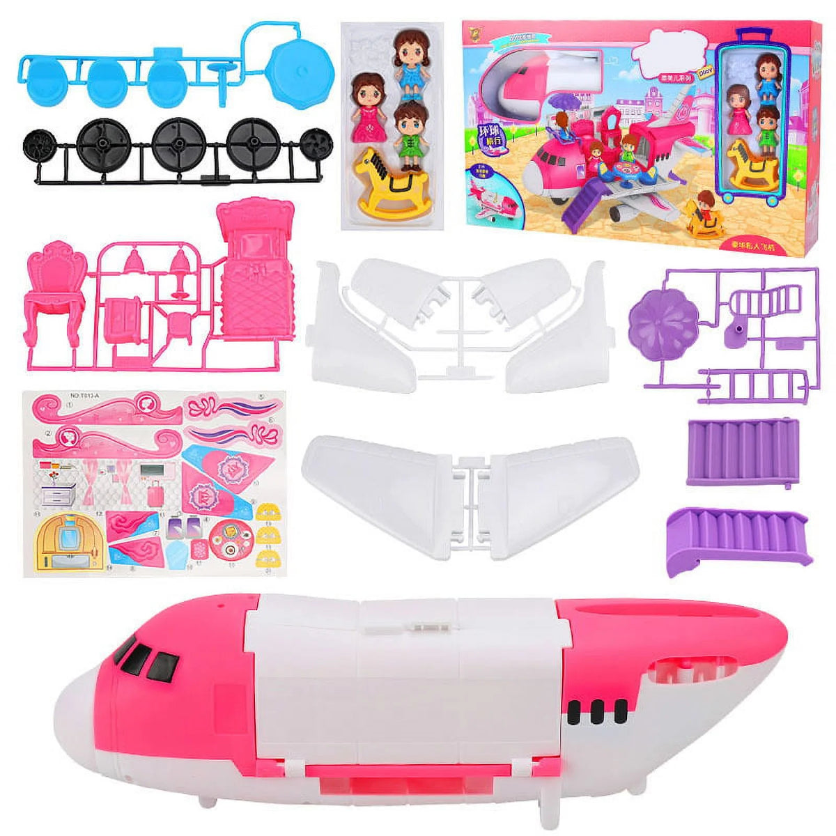 Airplane Toy Set with Small Dolls L619259