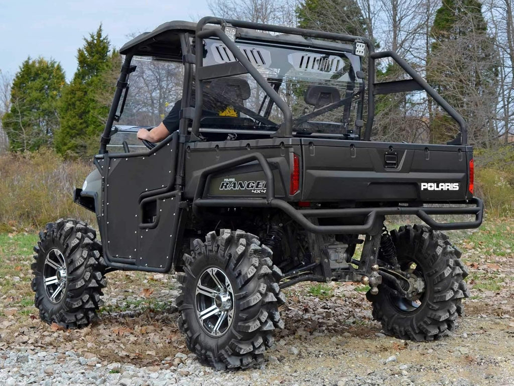Vented Rear Windshield for Polaris Ranger Full Size 570 / Crew, 1/4” Clear Polycarbonate with Sliding Vents G56051