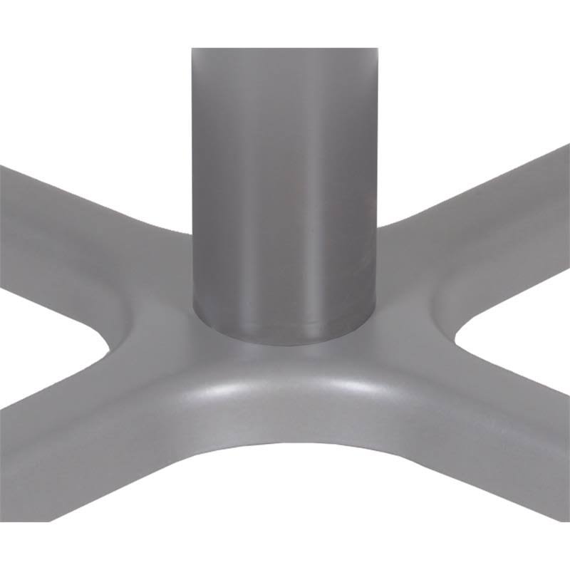 36x22 Round X-Base Table Maple Grey U436