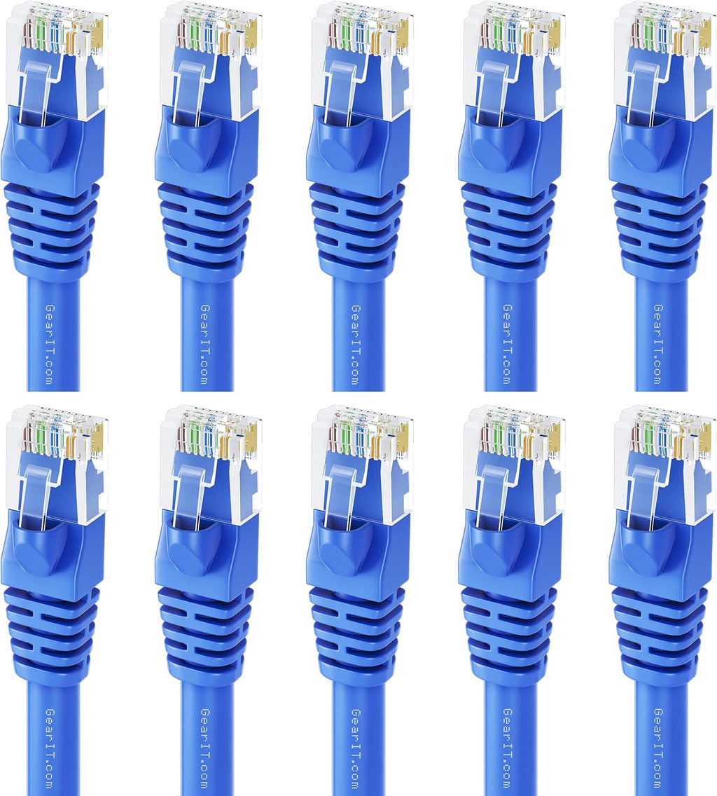 Cat 6 Ethernet Cable 5 ft (24-Pack) Blue T358912
