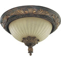 2 Light Corsican Gold Flush Mount G7993