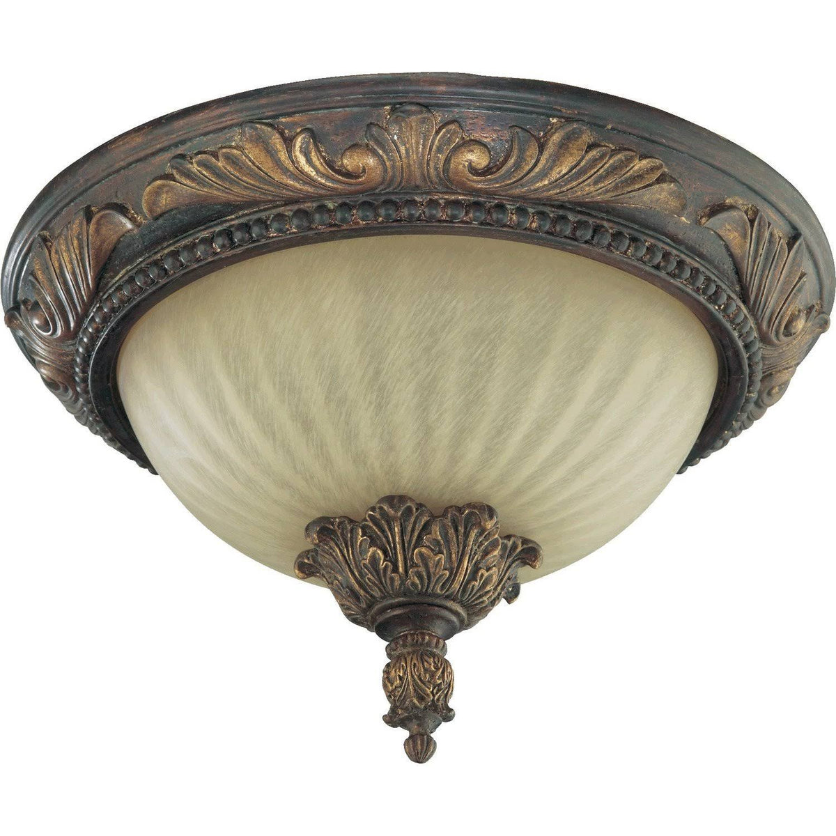 2 Light Corsican Gold Flush Mount G7993