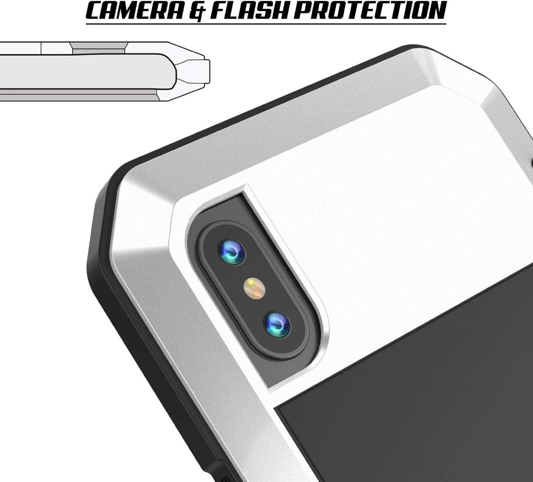 Black Aluminum Metal iPhone 8 Case Z193