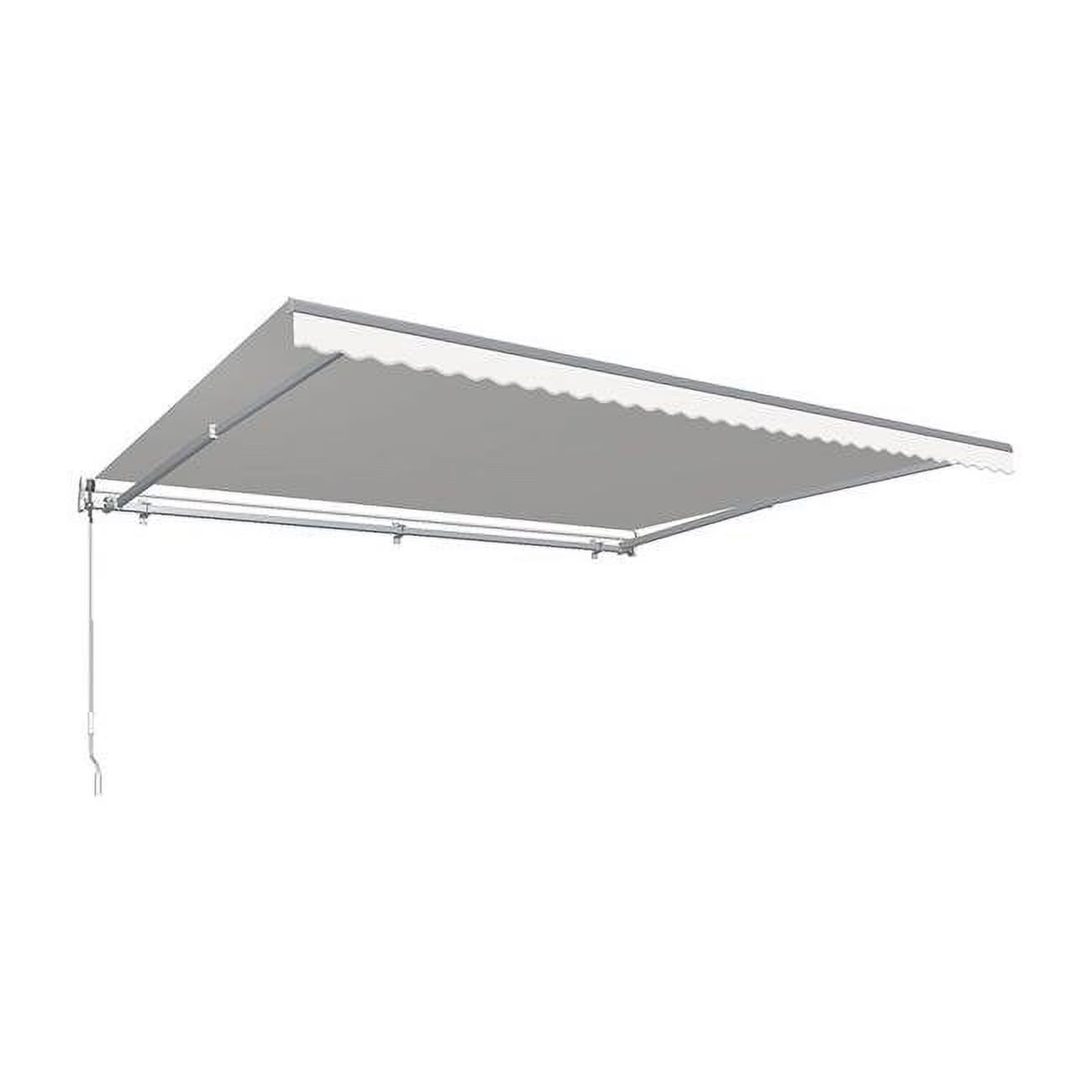 Off White 18 ft. Retractable Awning with Remote E710