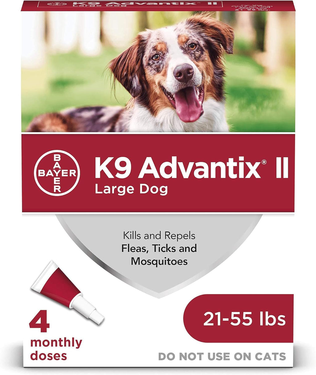 K9 Advantix II Flea and Tick Prevention for Large Dogs 4-Pack W2902