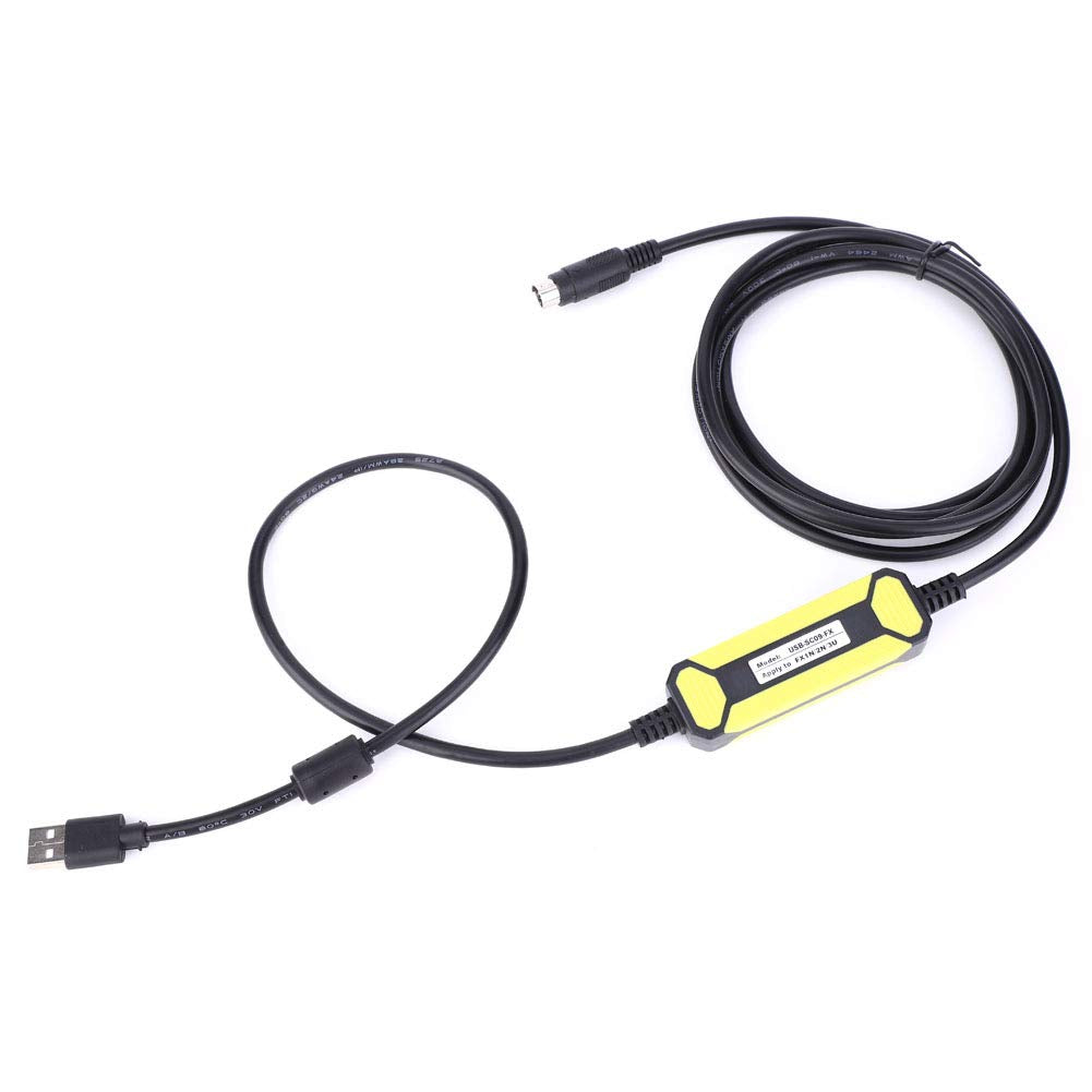 Programming Cable for Mitsubishi FX Series PLC, 2.5 Meters, Pack of 2 G280
