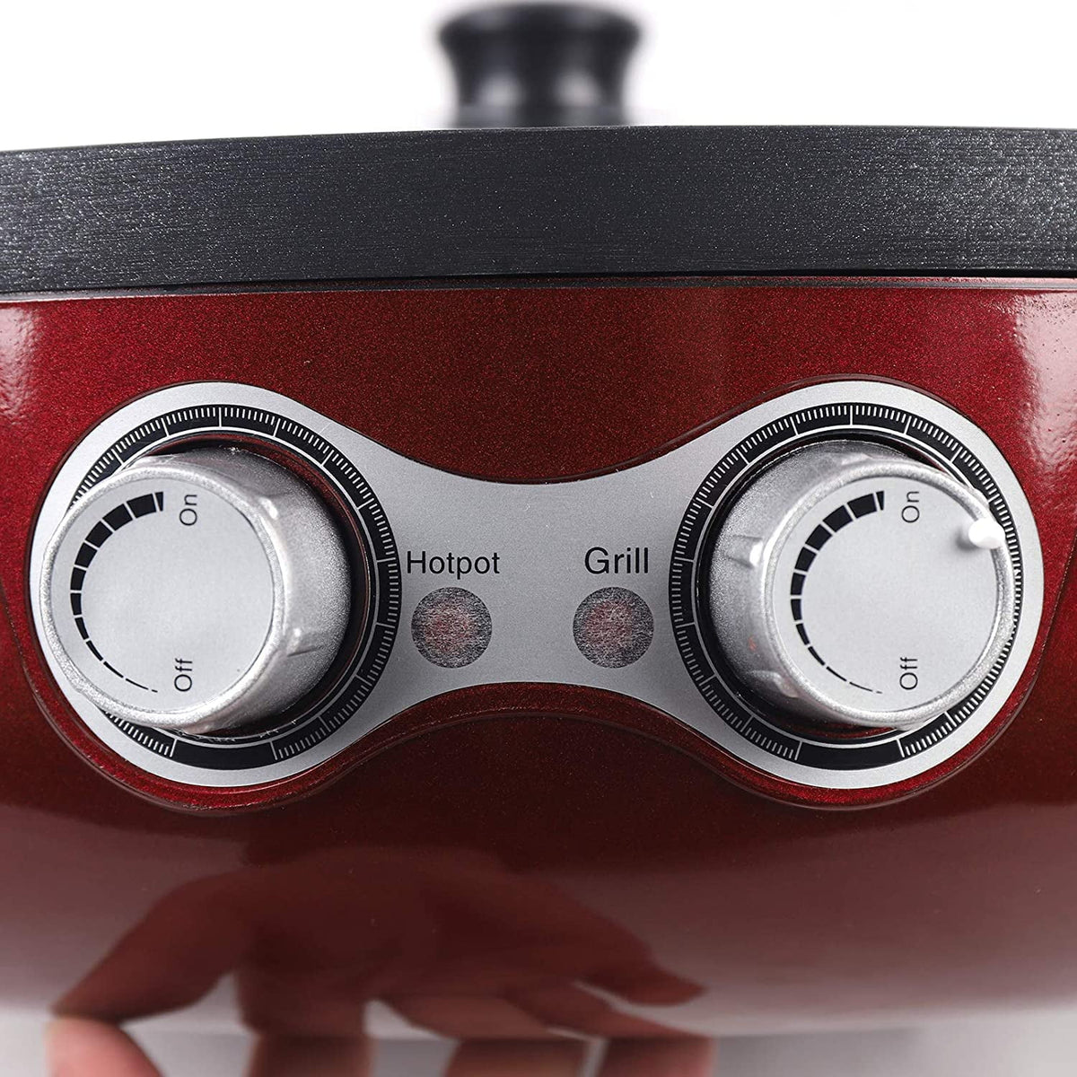 2in1 Electric Grill and Hot Pot Barbecue BBQ Grill Pan Soup Shabu Pot 2200W 110V A138