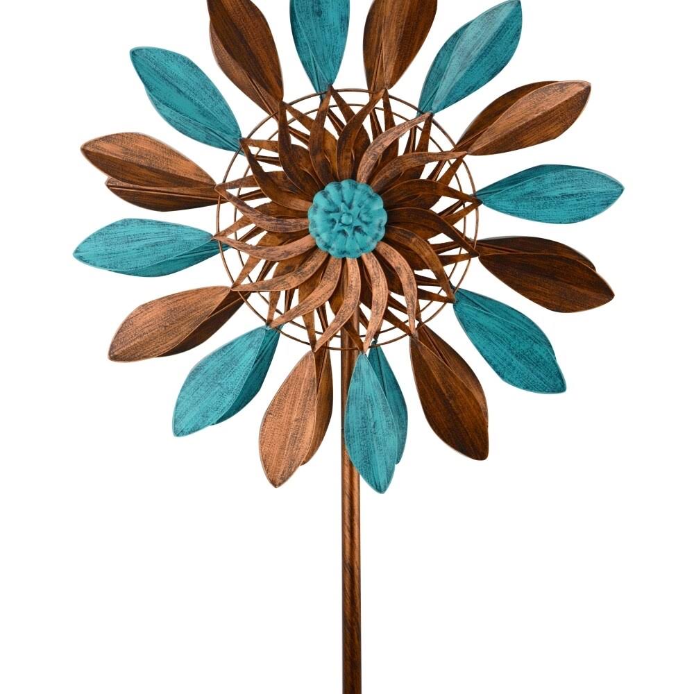 Blue & Bronze Leaves Spinner A20799