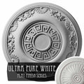 25 7/8x22OD x 2 1/4x22P Hand-Painted White Ceiling Medallion T401227