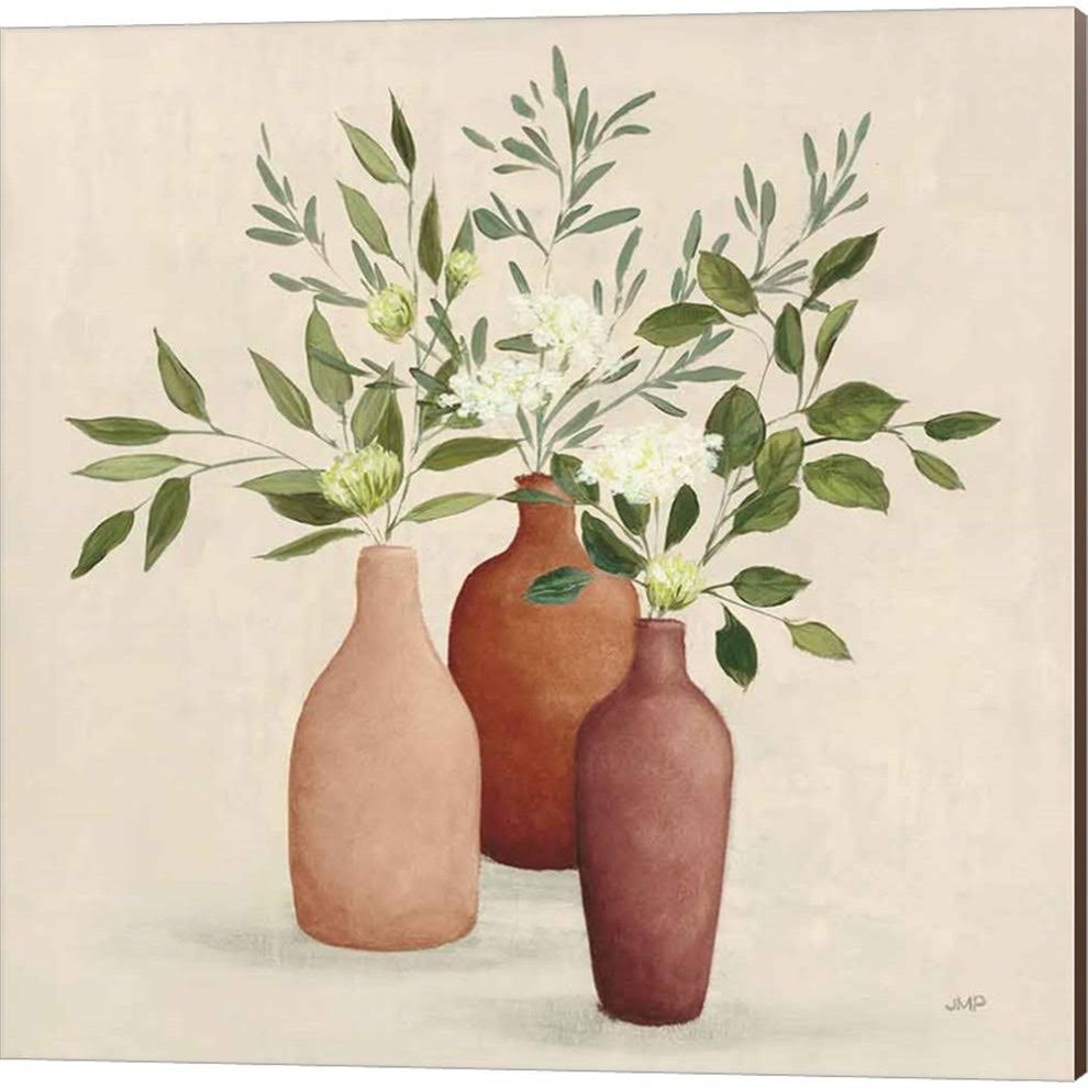 2 Piece Canvas Art Set, 14 x 14, Green Z35034